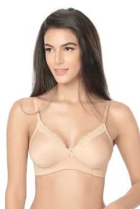 1244-Non-Padded Wire Free  T-shirt Bra-Skin