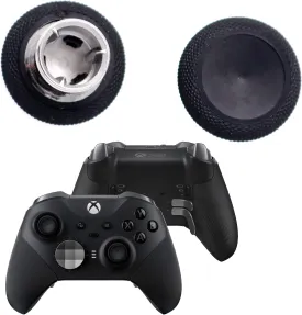2-Pack Short Concave Magnetic Analog Thumbstick Set Replacement for Xbox One Elite 2 Controller Standard Thumb Sticks Black (NOT FIT Elite 1698)