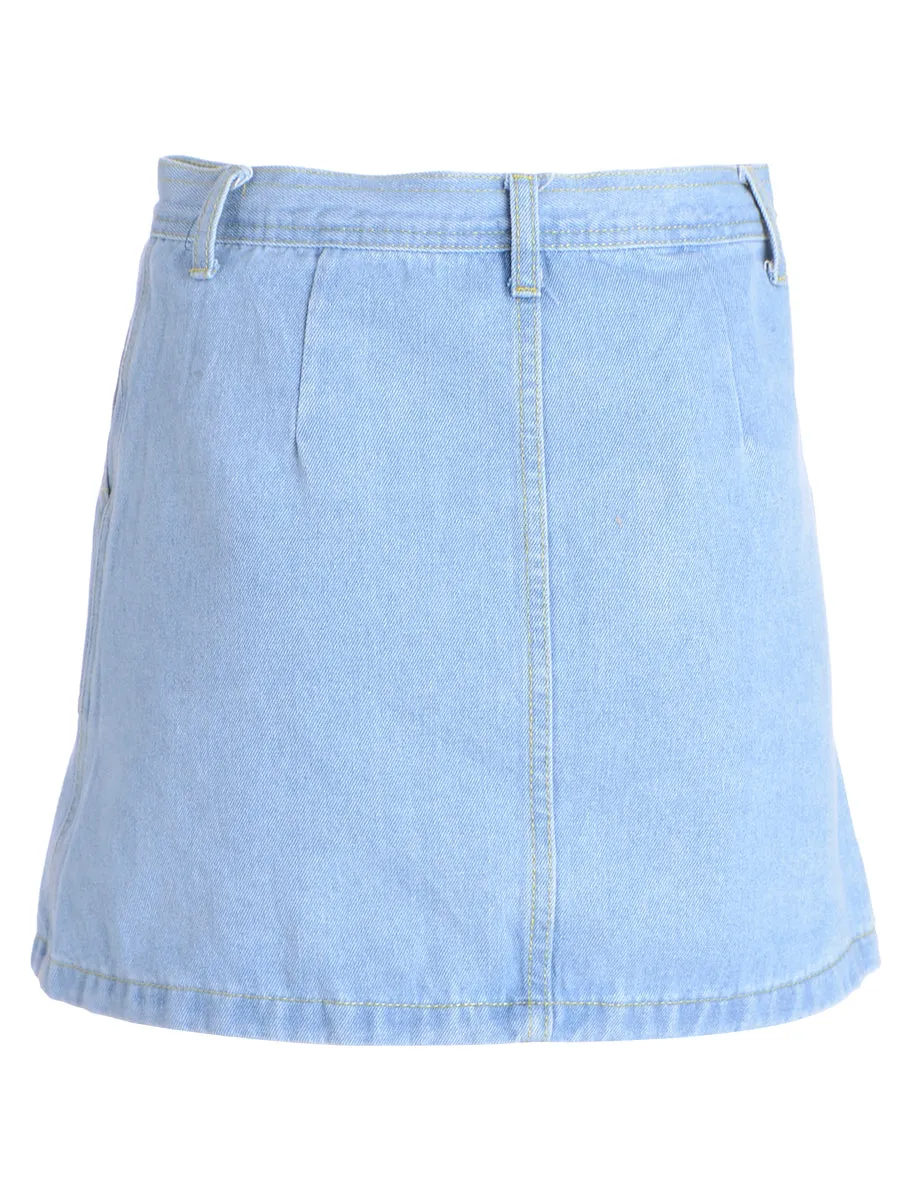 A-Line Denim Skirt