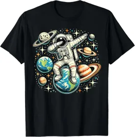 Astronaut Dabbing Space Galaxy T-Shirt