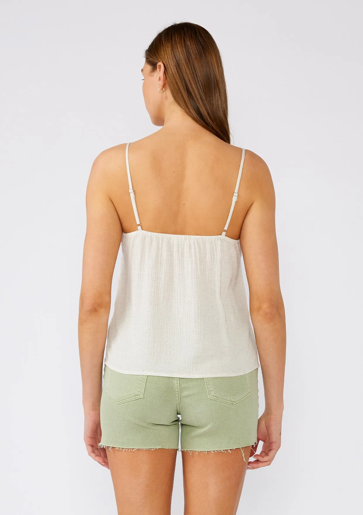 Battenburg Lace Trim Tank Top