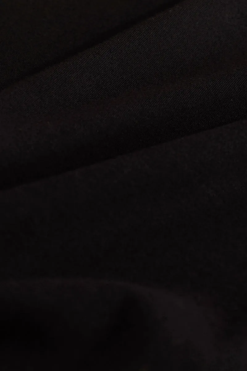 Black Zipper Polo T-Shirt