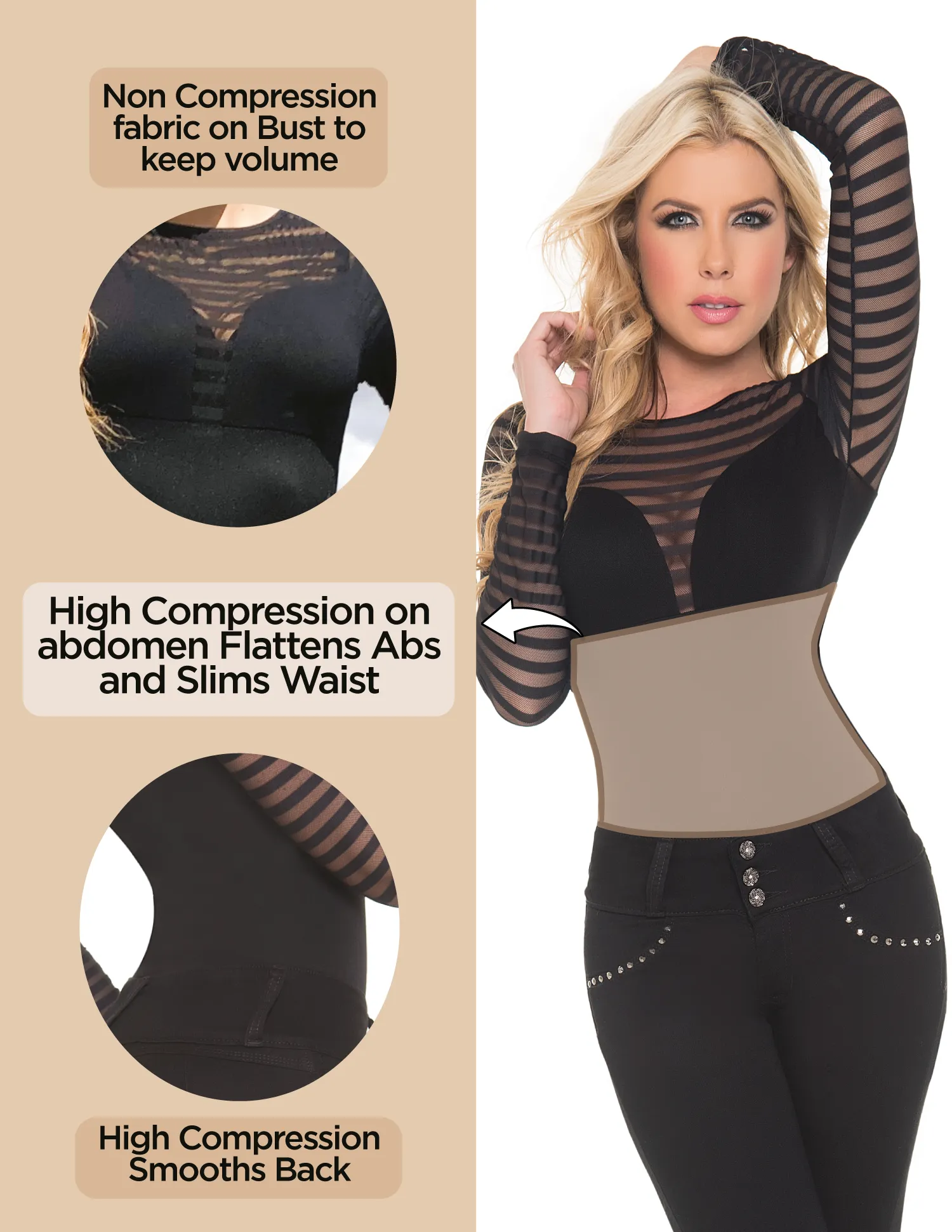 Bodysuit Clubwear Top Shapewear Sevilla