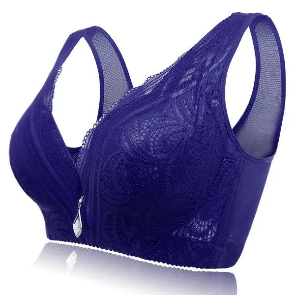 Breathable Wire-Free 3/4 Cup Busty Gather Bras