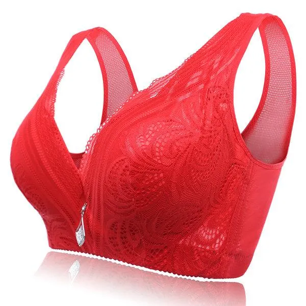 Breathable Wire-Free 3/4 Cup Busty Gather Bras