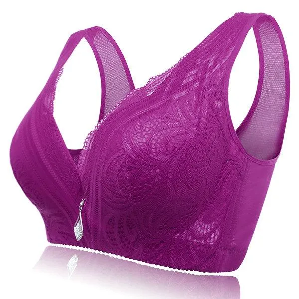 Breathable Wire-Free 3/4 Cup Busty Gather Bras