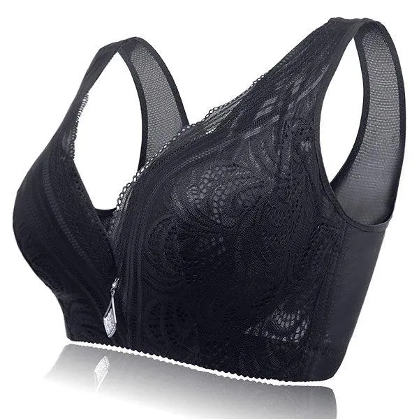 Breathable Wire-Free 3/4 Cup Busty Gather Bras