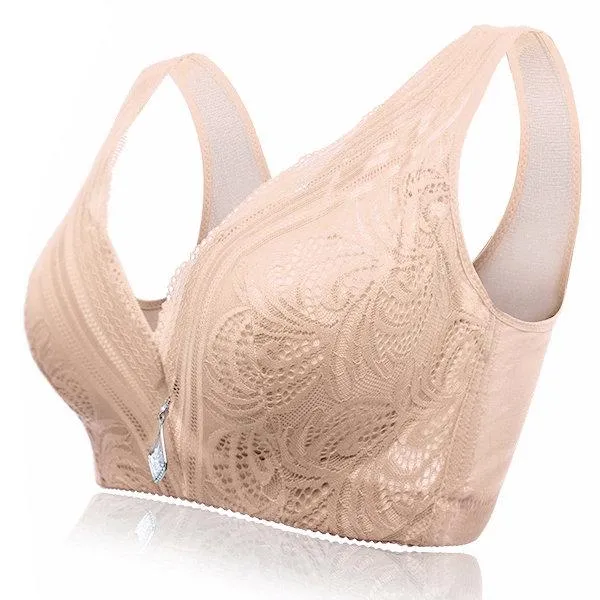 Breathable Wire-Free 3/4 Cup Busty Gather Bras