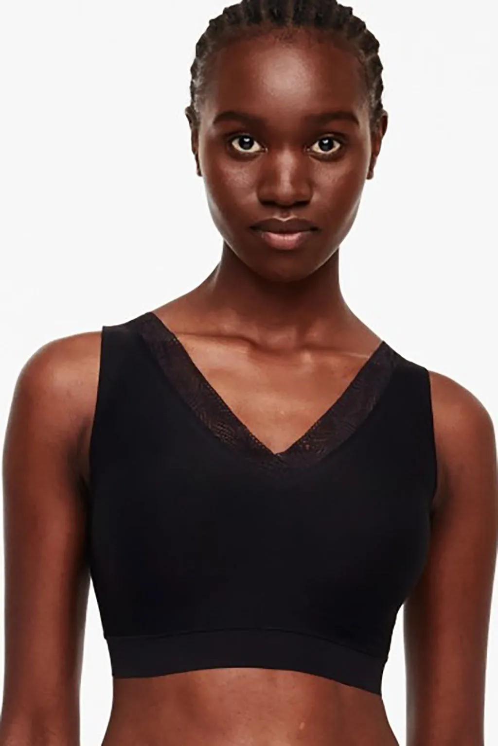 CHANTELLE wire free bra | black