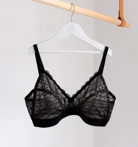 D  lace triangle [Black]