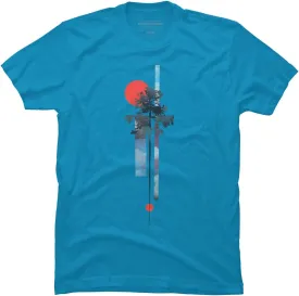Design By Humans Men's Abstract Nature by airiestudio T-Shirt - -