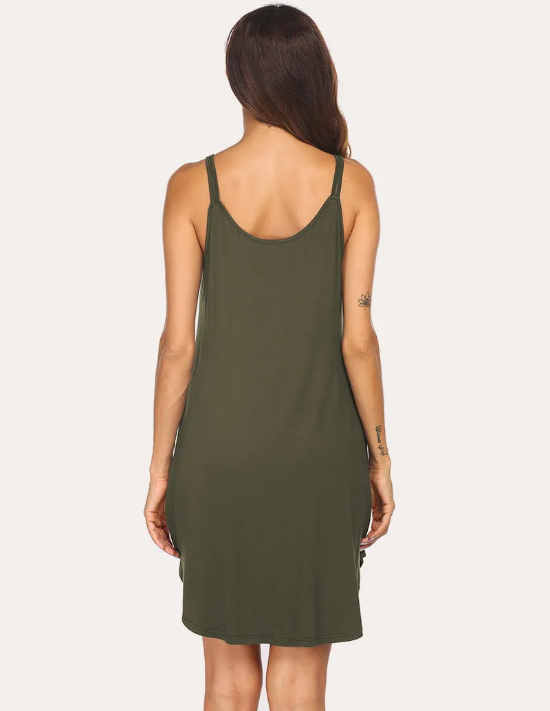 Ekouaer Sleeveless Button Down Nursing Dress (US Only)