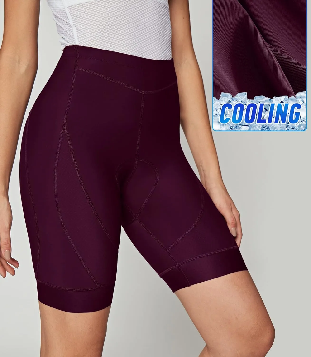 Ewedoos Padded Bike Shorts Women 4D Padding Cycling Shorts with Pocket Road Mountain Ride Womens Biking Bicycle Biker Shorts