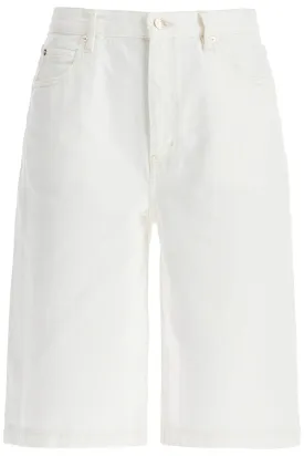 Flared Denim Shorts