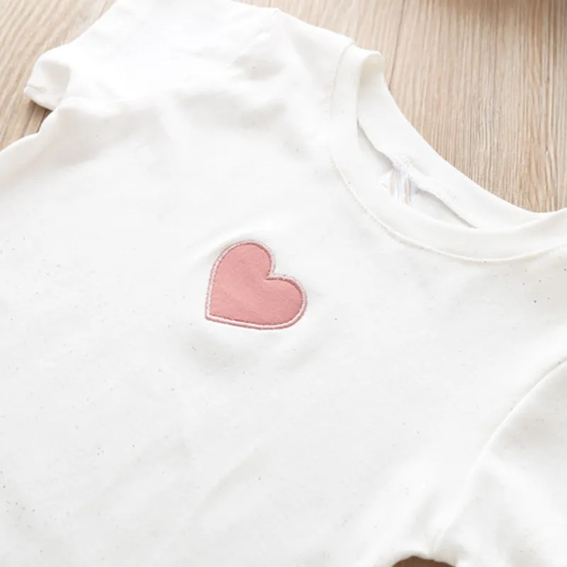 Heart Pleated Skirt Set