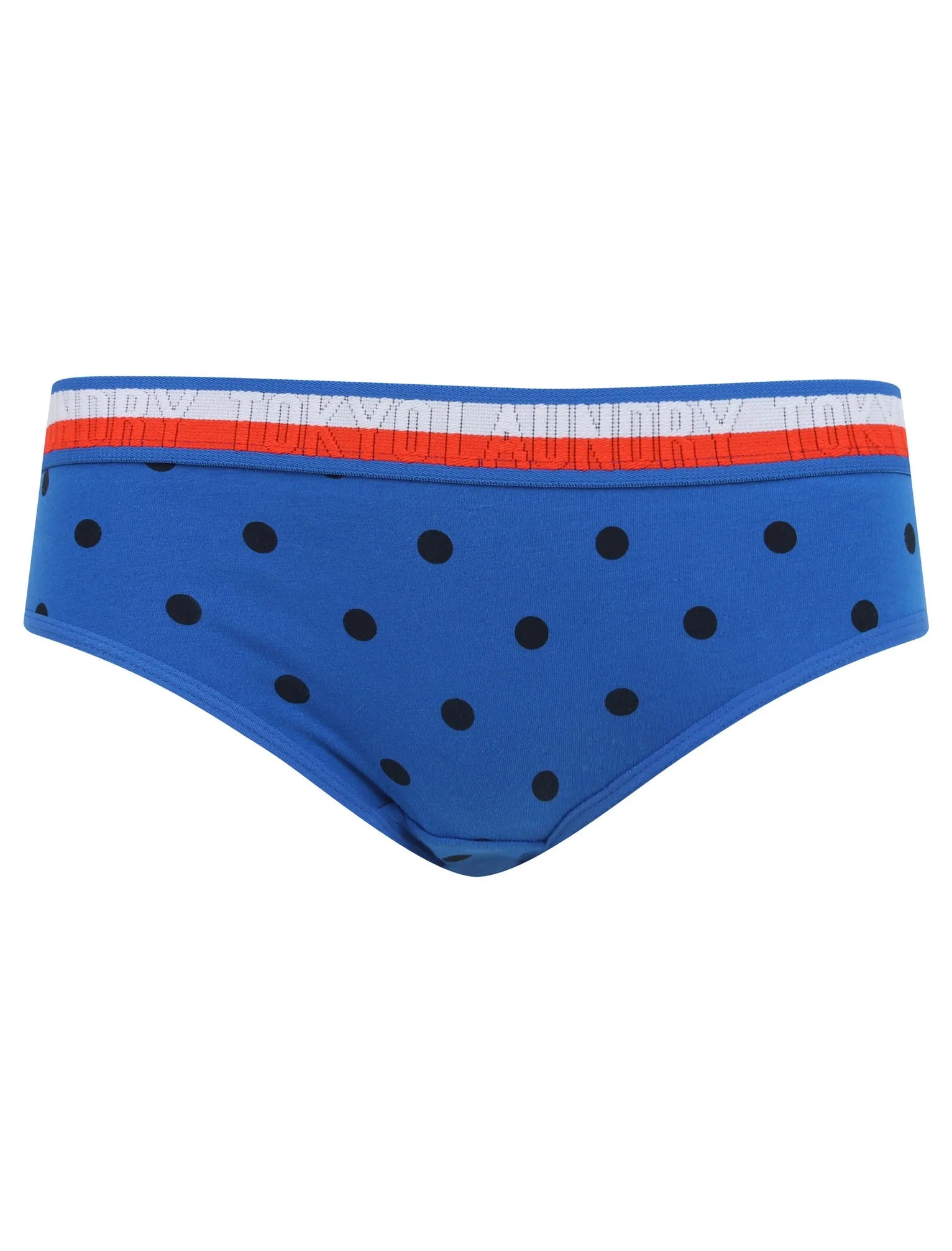 India 2 (3 Pack) Assorted Cotton Briefs In Lollipop Red / Light Grey Marl / Nautical Blue - Tokyo Laundry