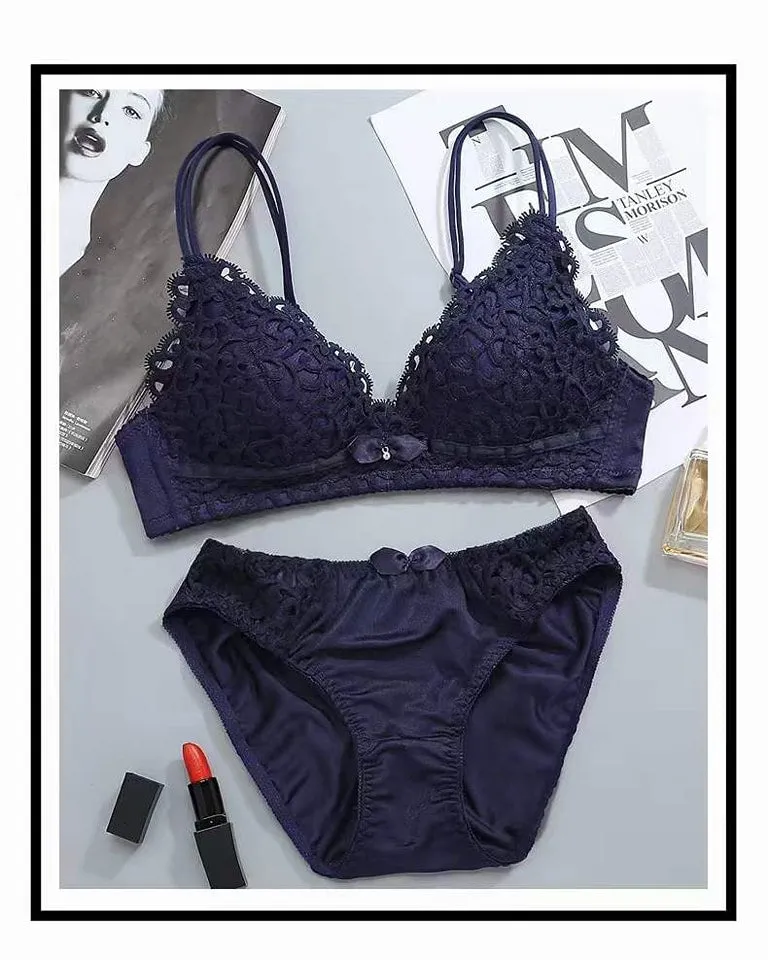 Japanese Style Lace Bra Set