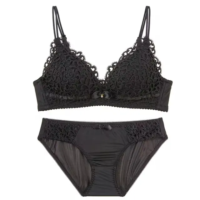 Japanese Style Lace Bra Set