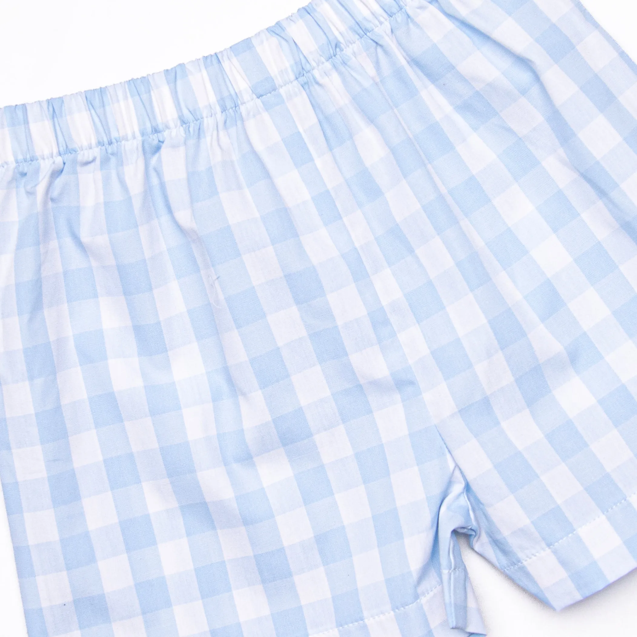 King Cub Smocked Short Set, Blue