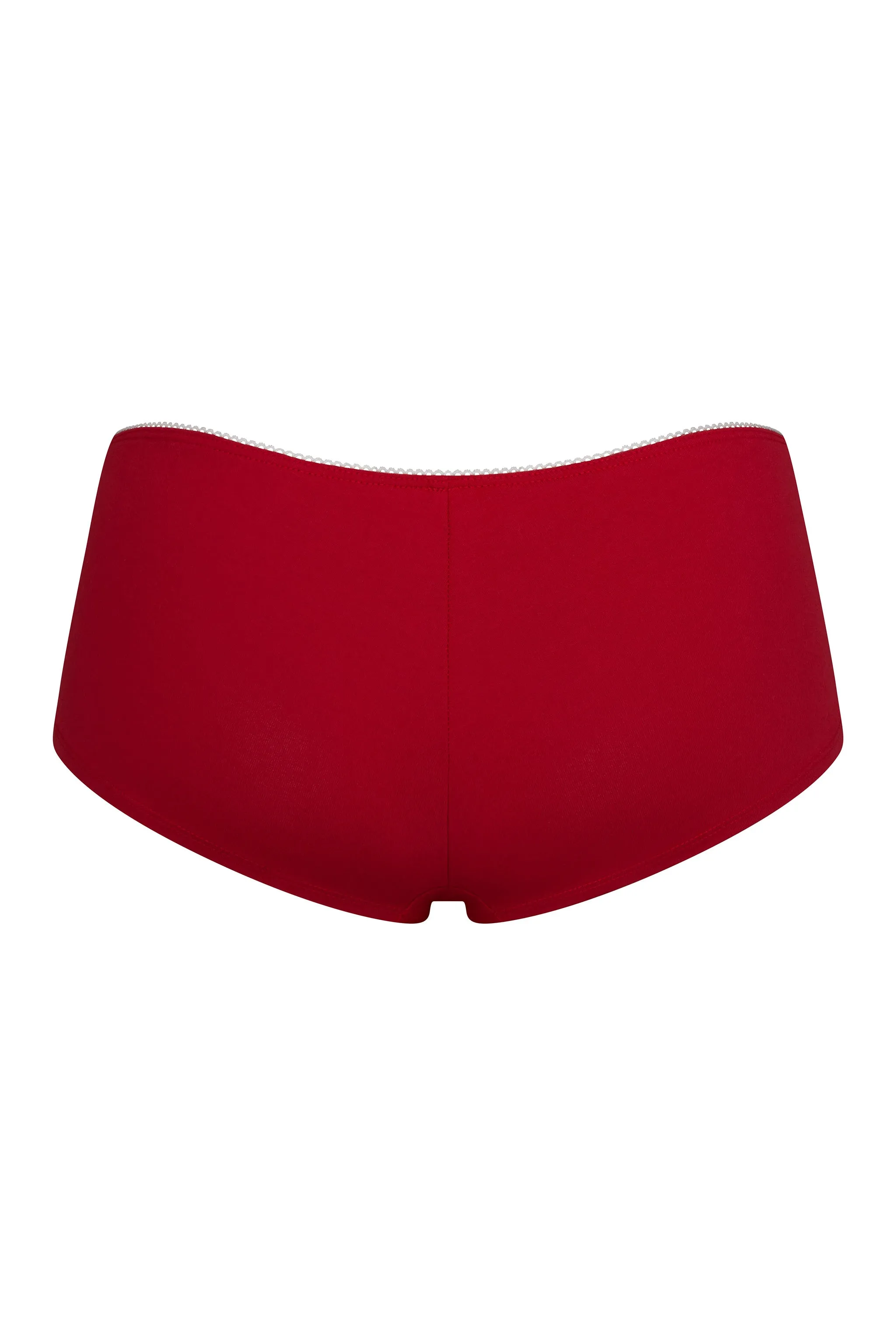 LOW RISE SHORTY BOI BRIEF IN CHERRY