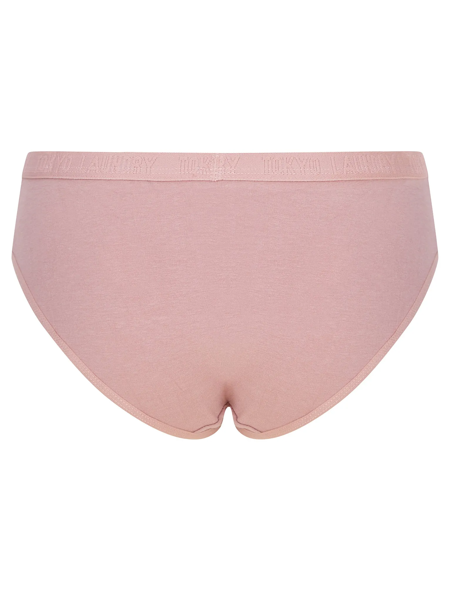Noa (5 Pack) Cotton Assorted Briefs in Black Iris / Flint Stone / Celestial Blue / Woodrose / Light Grey Marl - Tokyo Laundry