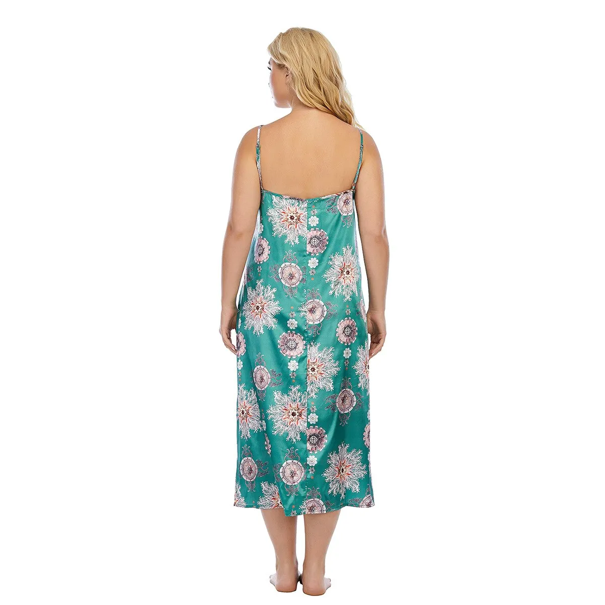 plus size women dress French Hepburn wind large size halters dress color nightdress fat lady 200 can wear loose dress