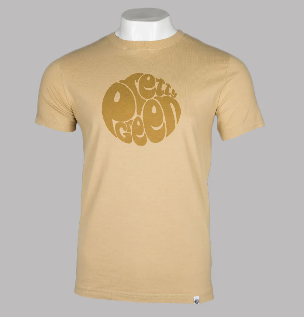 Pretty Green Gillespie Logo T-Shirt Sand