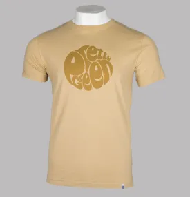 Pretty Green Gillespie Logo T-Shirt Sand
