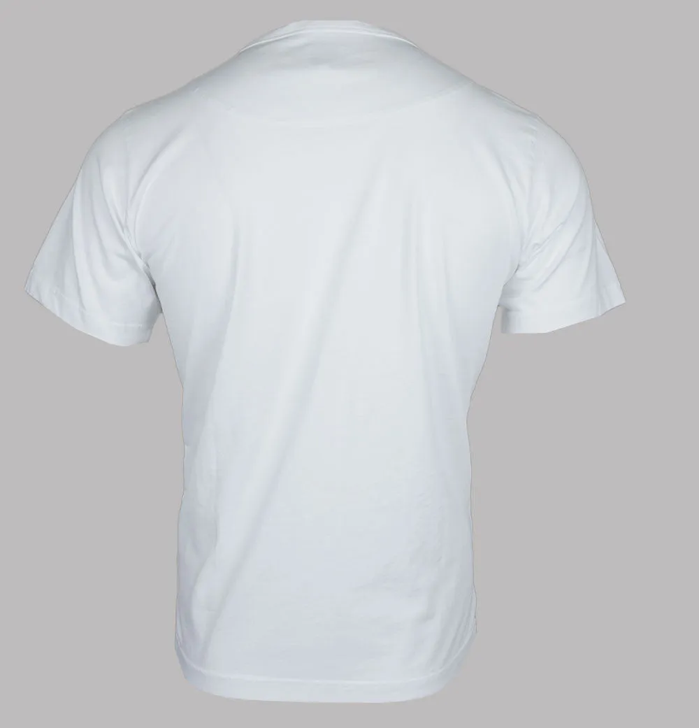 Pretty Green Gillespie Logo T-Shirt White/Yellow
