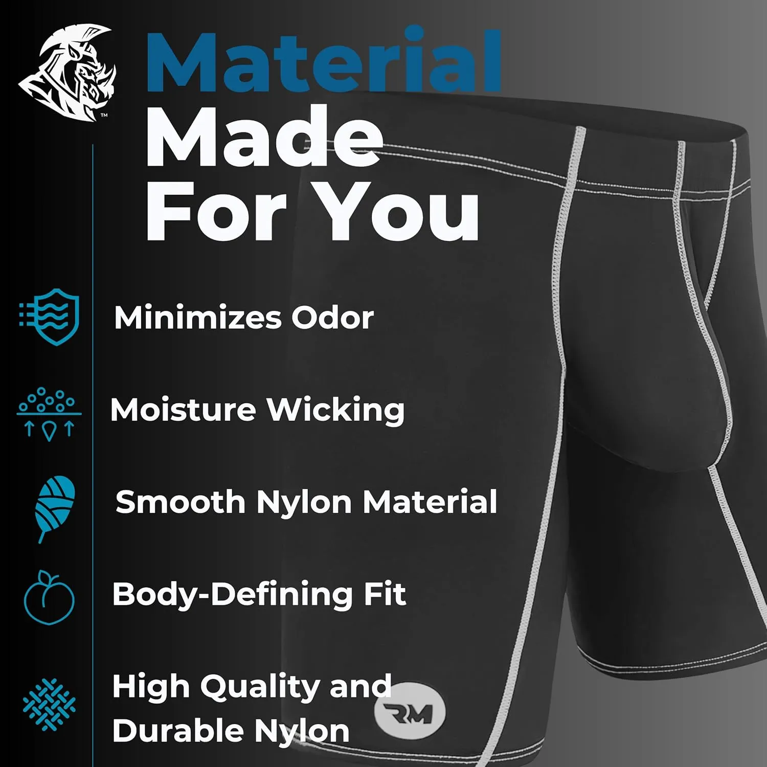 Real Men Athletic Underwear with Support Pouch - 1, 3 or 4 Pack 6, 7 and 9in Nylon Briefs - ABCD Pouch - XS-5XL