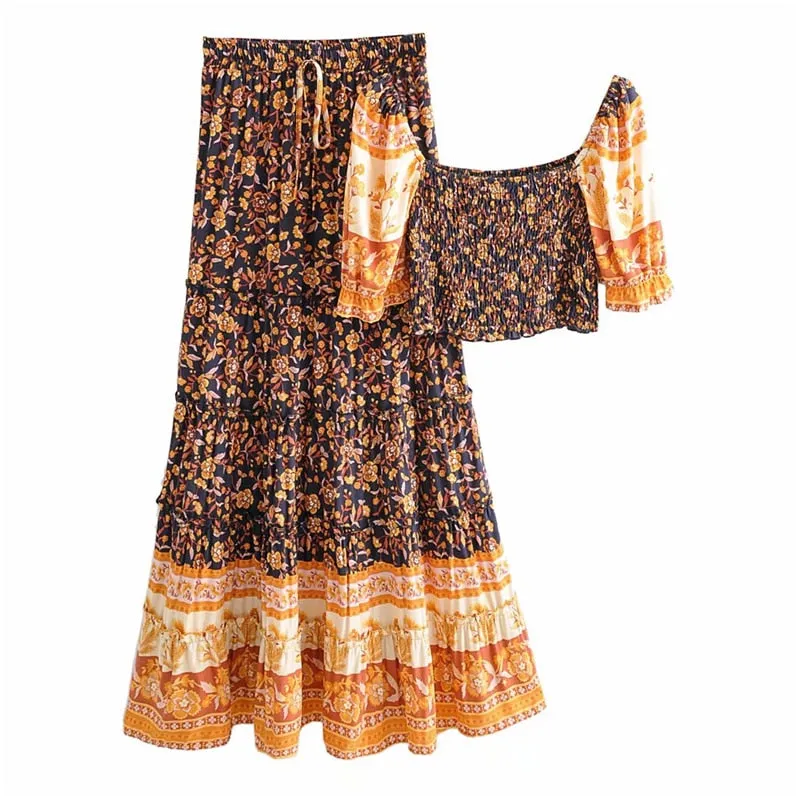 Riyon Bohemian Two-piece Set