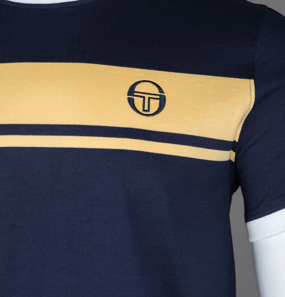 Sergio Tacchini Master T-Shirt Maritime Blue/Golden Haze