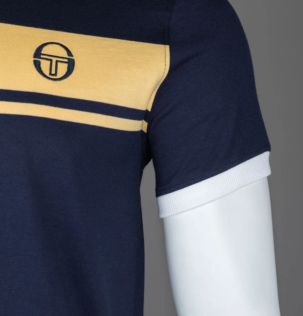 Sergio Tacchini Master T-Shirt Maritime Blue/Golden Haze