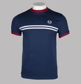 Sergio Tacchini Supermac T-Shirt Maritime Blue/Tibetan Red