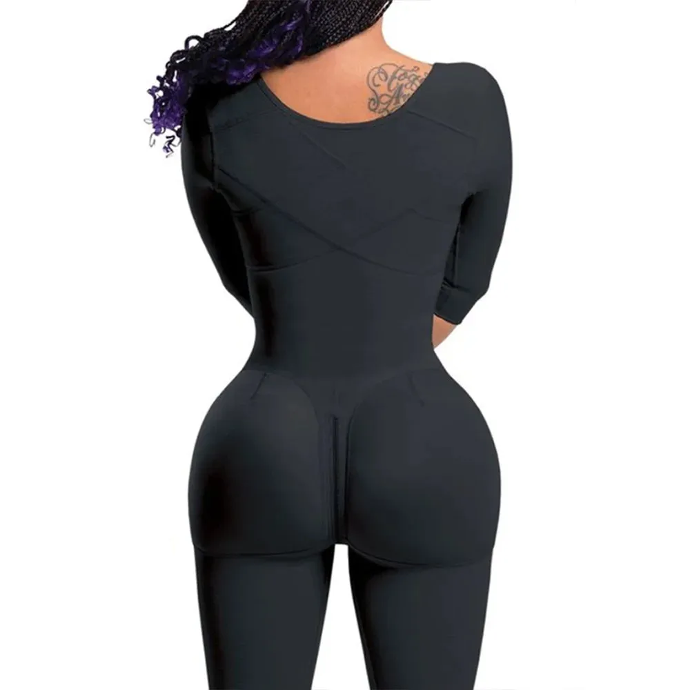 Shapewear Bodysuit Fajas Colombianas | Corrective Girdle with Tummy Control | Post Liposuction & BBL Slimming Open Bust Waist Trainer