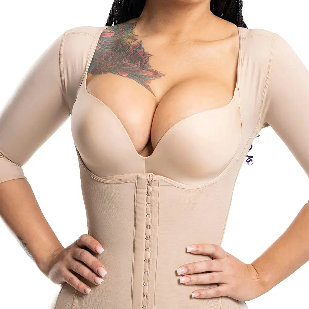 Shapewear Bodysuit Fajas Colombianas | Corrective Girdle with Tummy Control | Post Liposuction & BBL Slimming Open Bust Waist Trainer