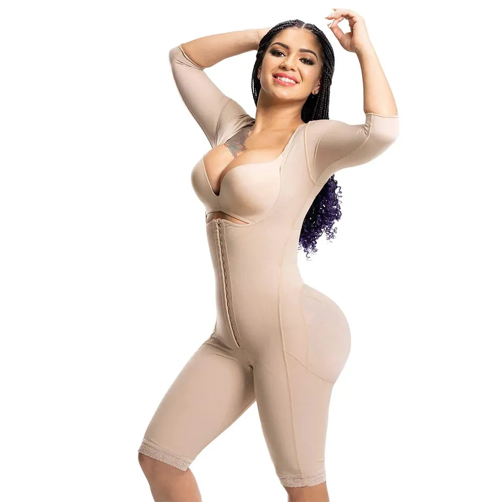 Shapewear Bodysuit Fajas Colombianas | Corrective Girdle with Tummy Control | Post Liposuction & BBL Slimming Open Bust Waist Trainer