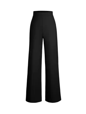 Shapewear Executive High Waisted Wide-Leg Ponte Pants