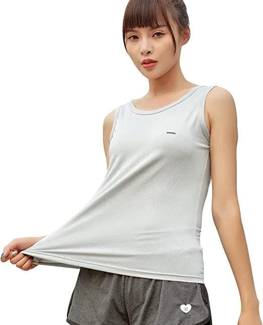 Sidiou Group Anniou Sports Vest Leisure Yoga Gym Training Sleeveless Running Top Quick Dry Vest