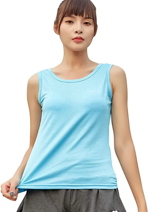 Sidiou Group Anniou Sports Vest Leisure Yoga Gym Training Sleeveless Running Top Quick Dry Vest