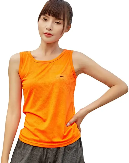 Sidiou Group Anniou Sports Vest Leisure Yoga Gym Training Sleeveless Running Top Quick Dry Vest