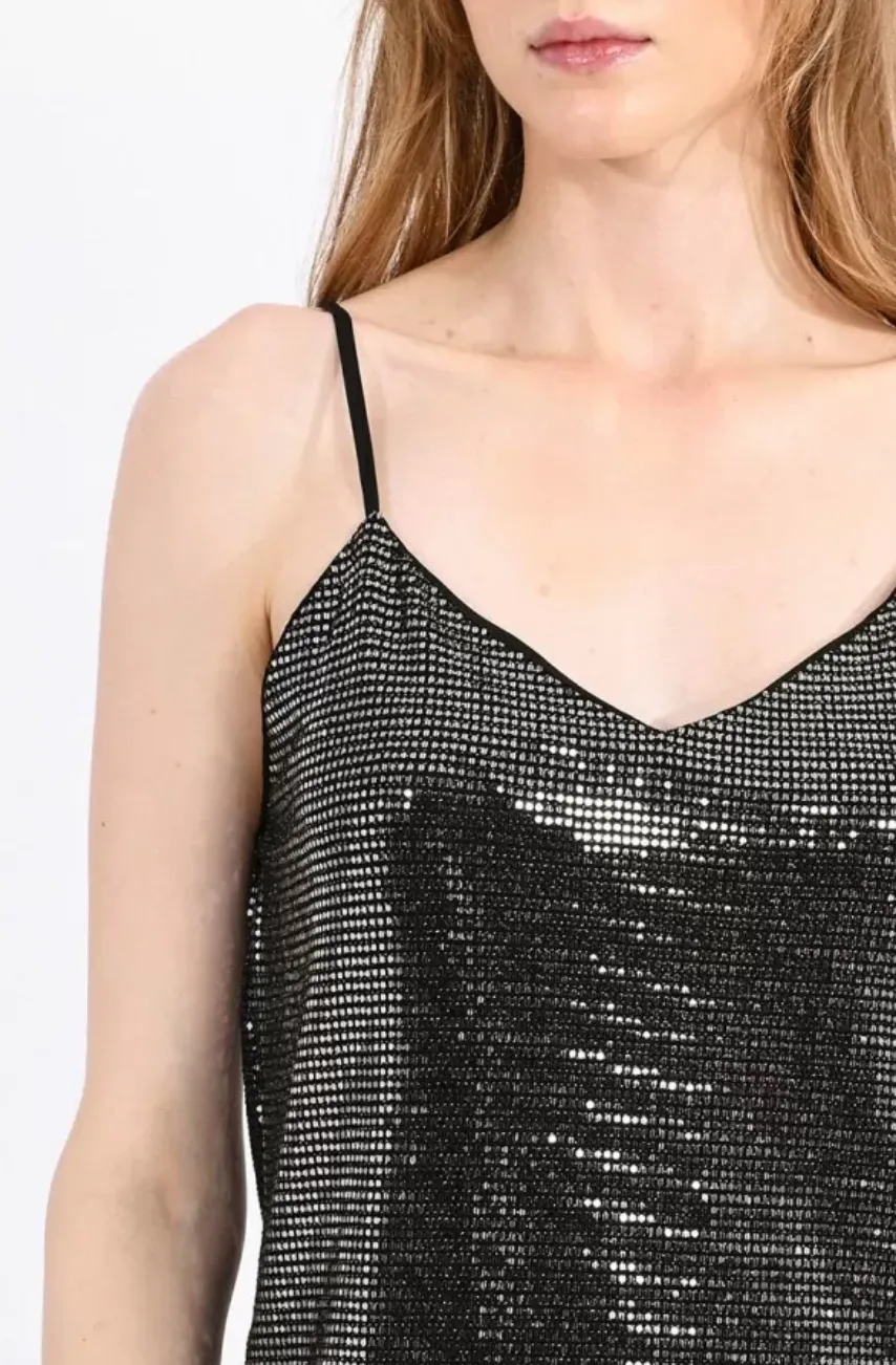 Silver Shiny Camisole-FINAL SALE