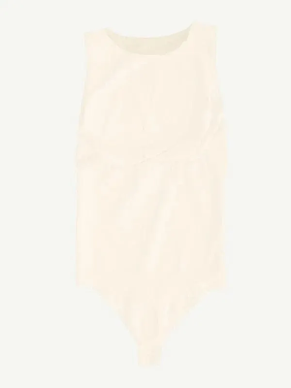 Sleeveless Tummy Control Shapewear Thong Bodysuit