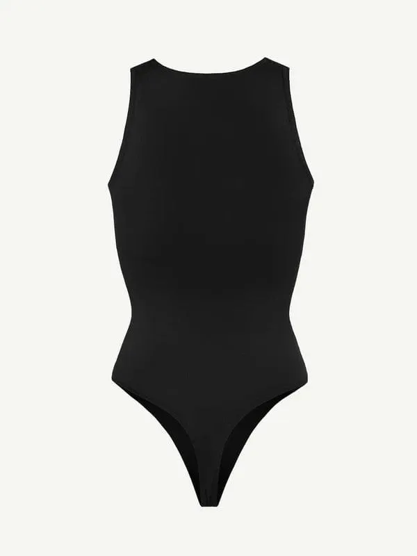Sleeveless Tummy Control Shapewear Thong Bodysuit