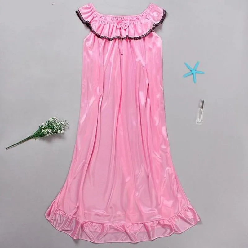 The Ruffles Silk Women's Nightgowns