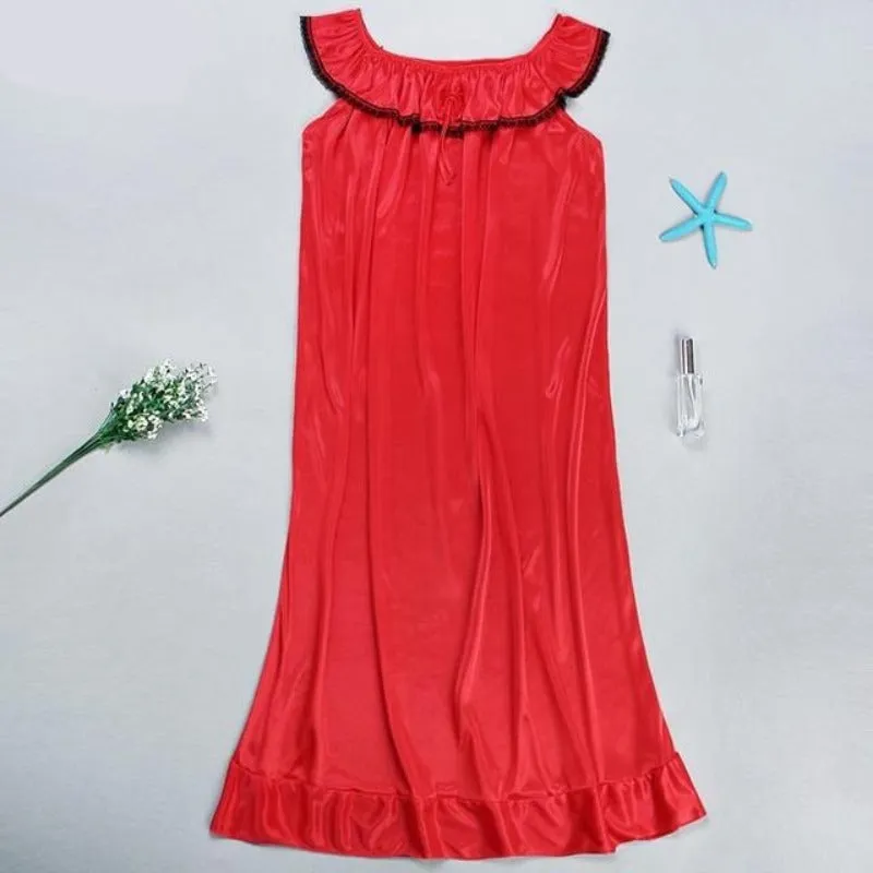 The Ruffles Silk Women's Nightgowns