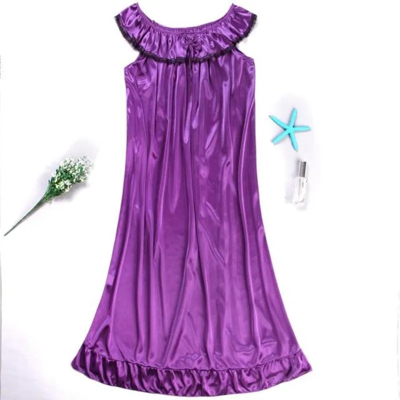 The Ruffles Silk Women's Nightgowns