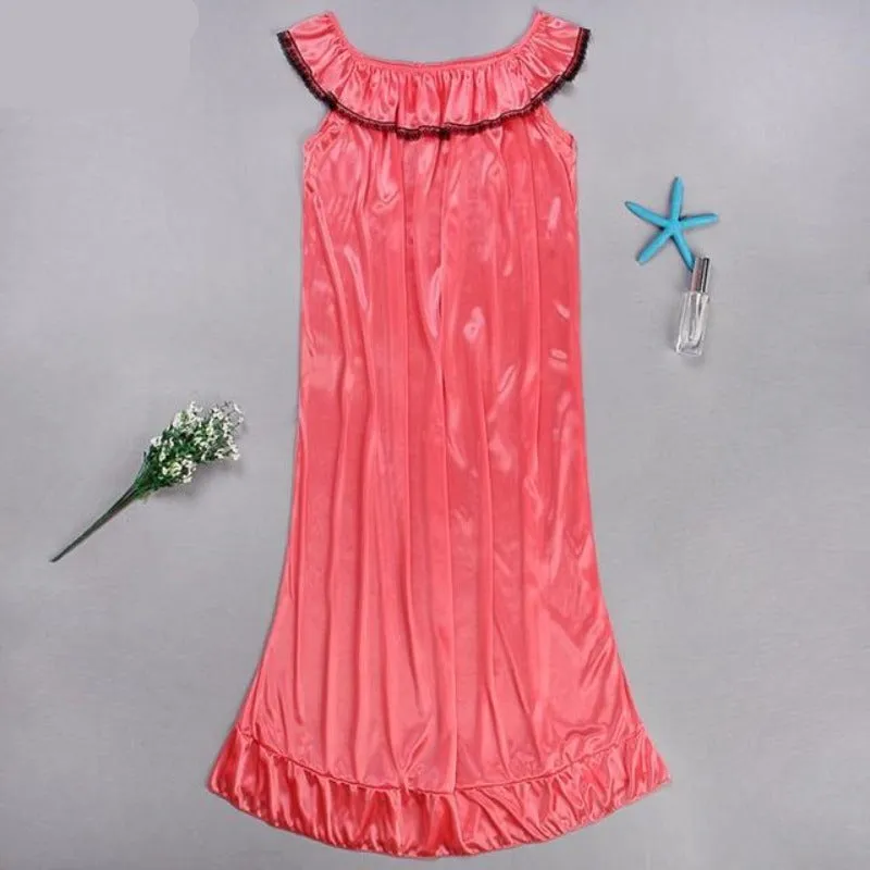 The Ruffles Silk Women's Nightgowns