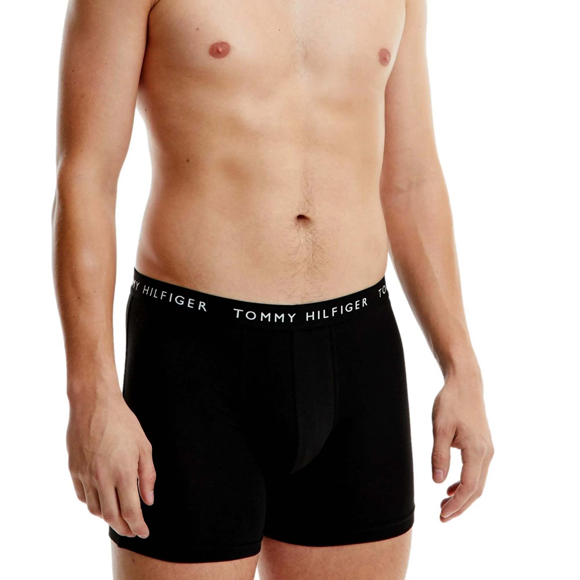 Tommy Hilfiger 3 Pack Stretch Recycled Cotton Boxer Brief- Black/Sublunar/White