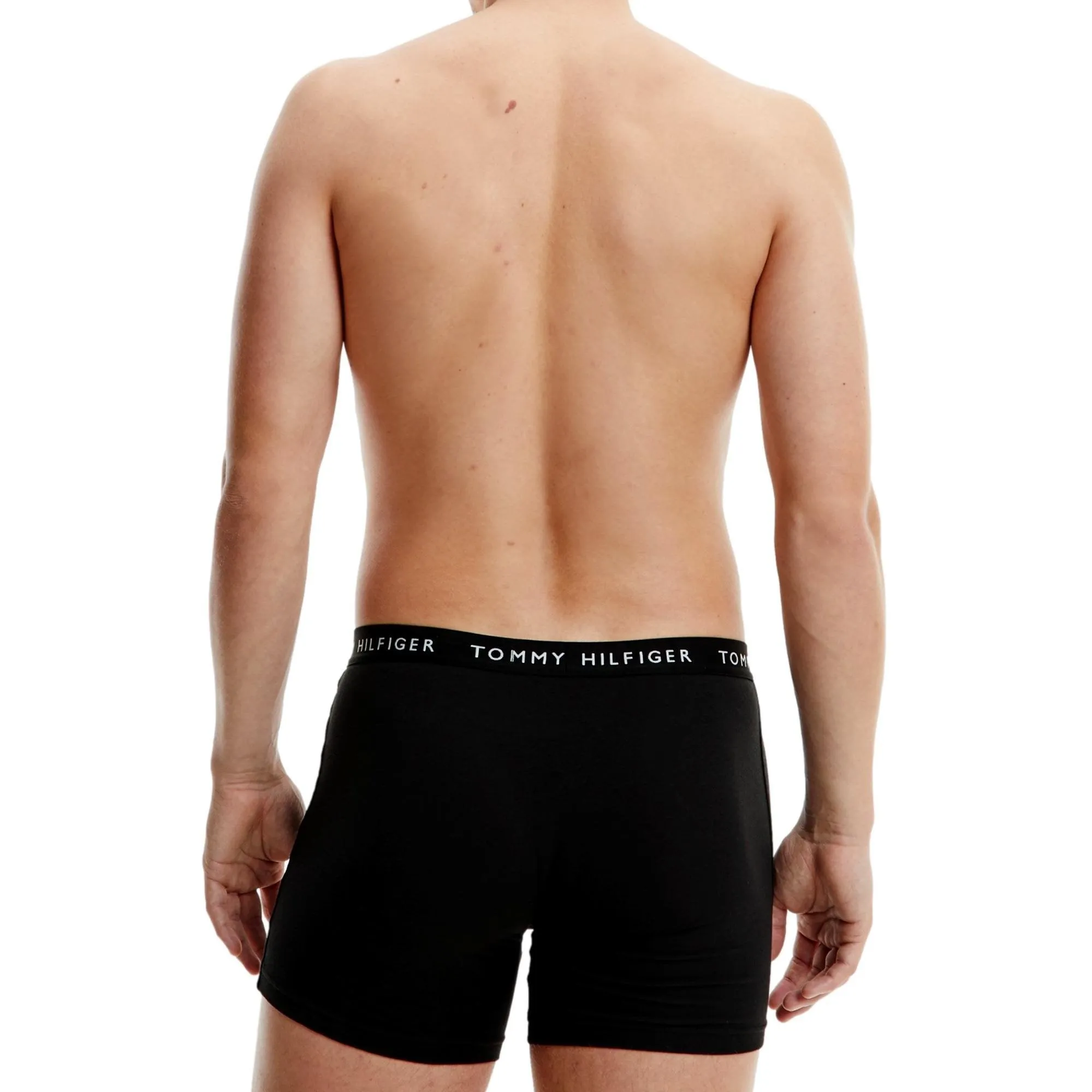 Tommy Hilfiger 3 Pack Stretch Recycled Cotton Boxer Brief- Black/Sublunar/White